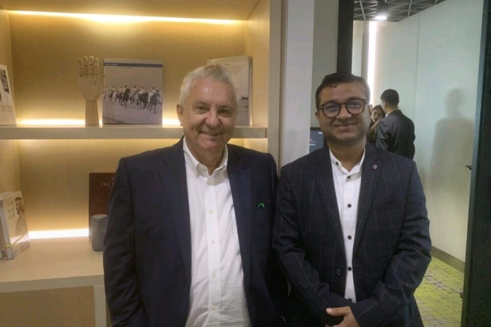 LAQSA Co-Founder Pankaj Mani in discussion with Dr. Horst Simon, Director ADIA Lab