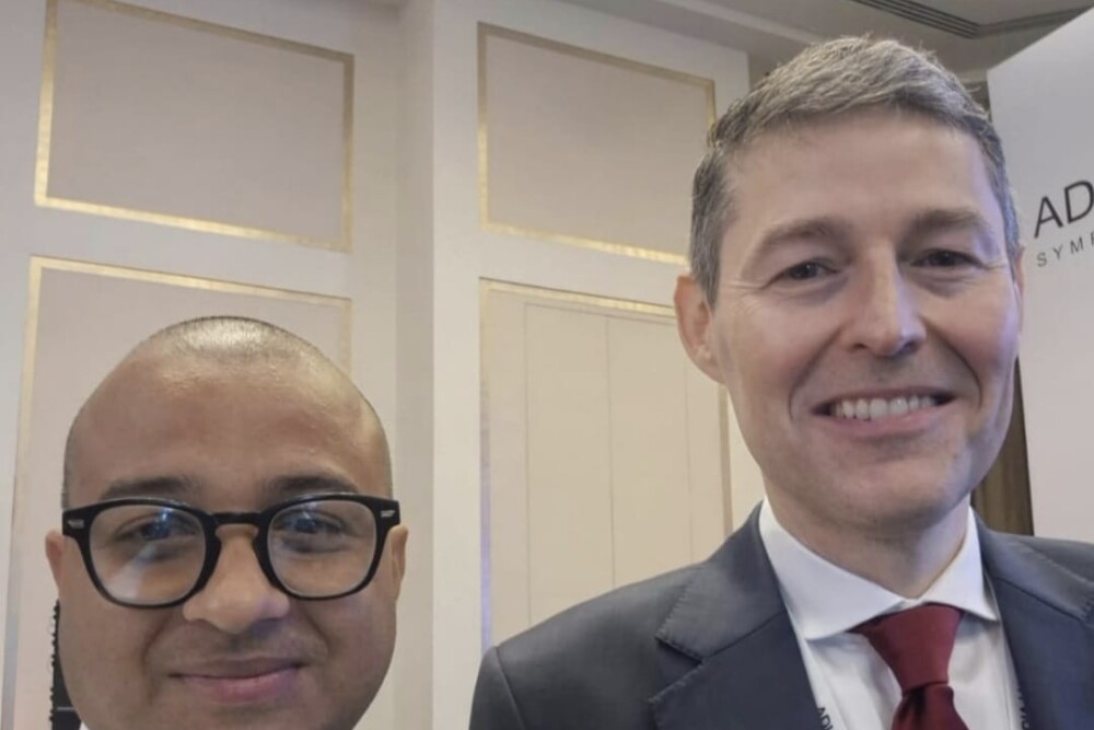 LAQSA Co-Founder Pankaj Mani in discussion with Prof. Marcos Prado , Global Head Quant - ADIA & ADIA Lab