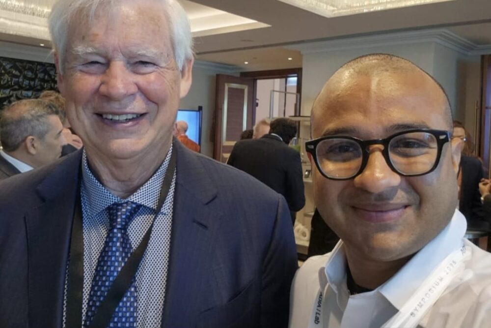 LAQSA Co-Founder Pankaj Mani in discussion with Nobel Economics Laureate Prof. Robert Engle